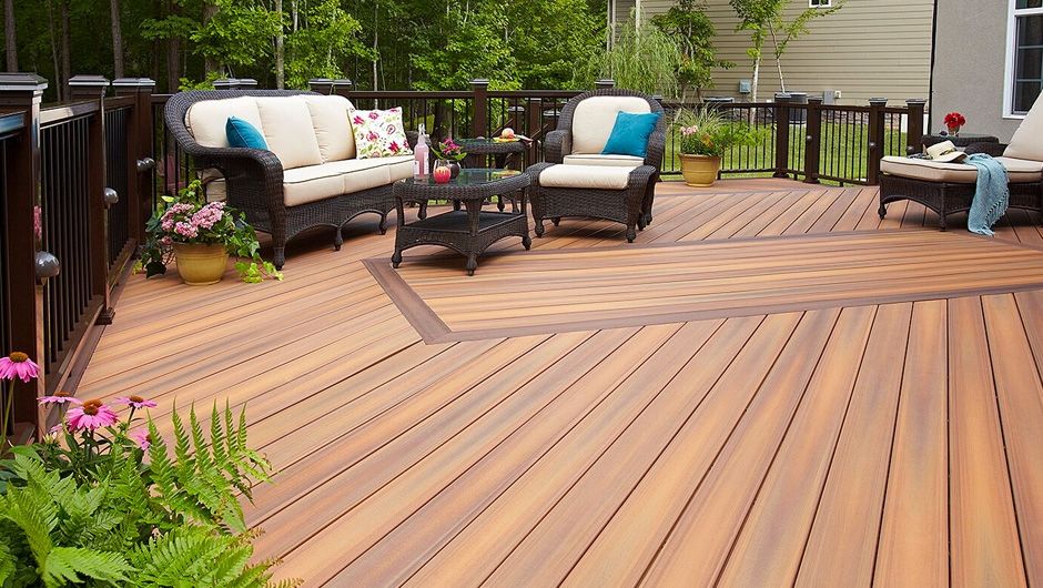 Composite Deck stock photo